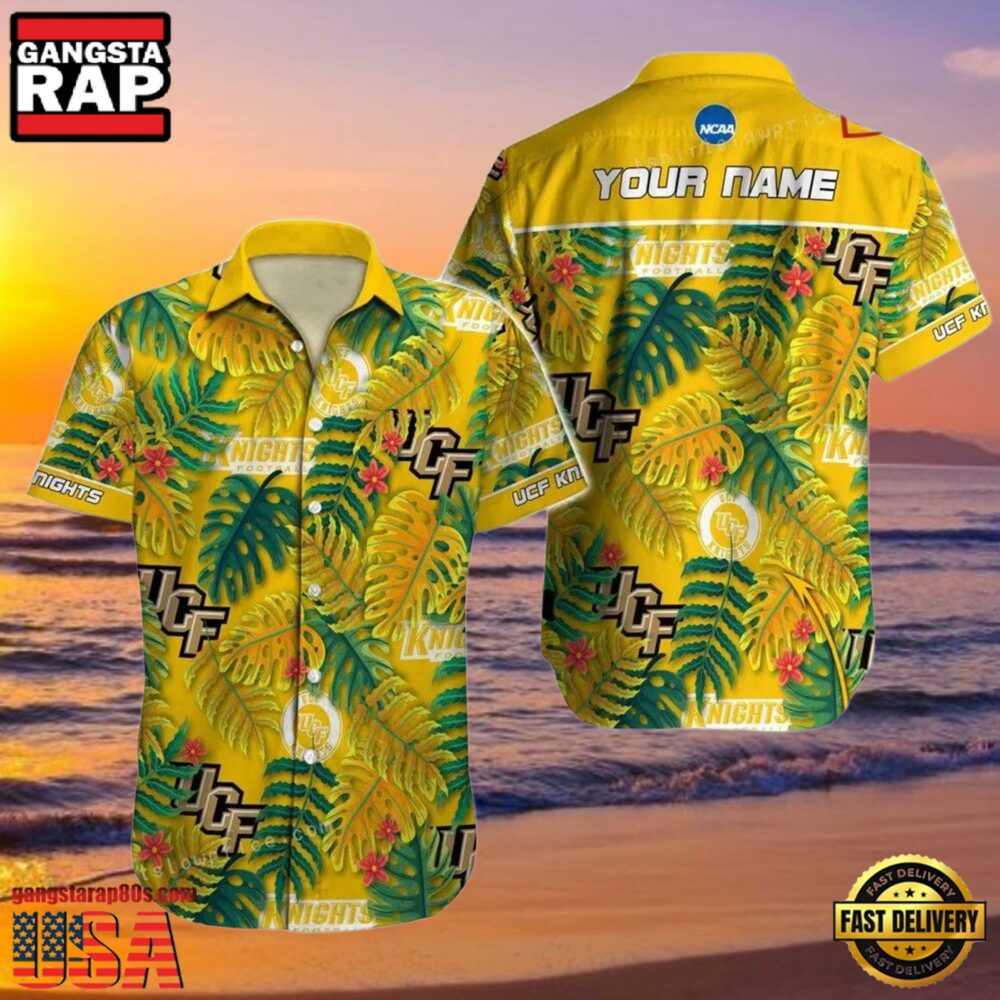 NCAA Ucf Knights 3D Print Custom Name Cheap Hawaiian Shirt NCAA Ucf Knights 3D Print Custom Name Cheap Hawaiian Shirt