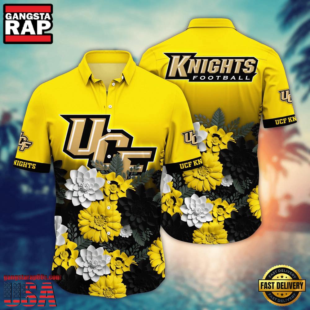 NCAA UCF Knights Flower Tropical Summer Beach Hawaiian Shirt