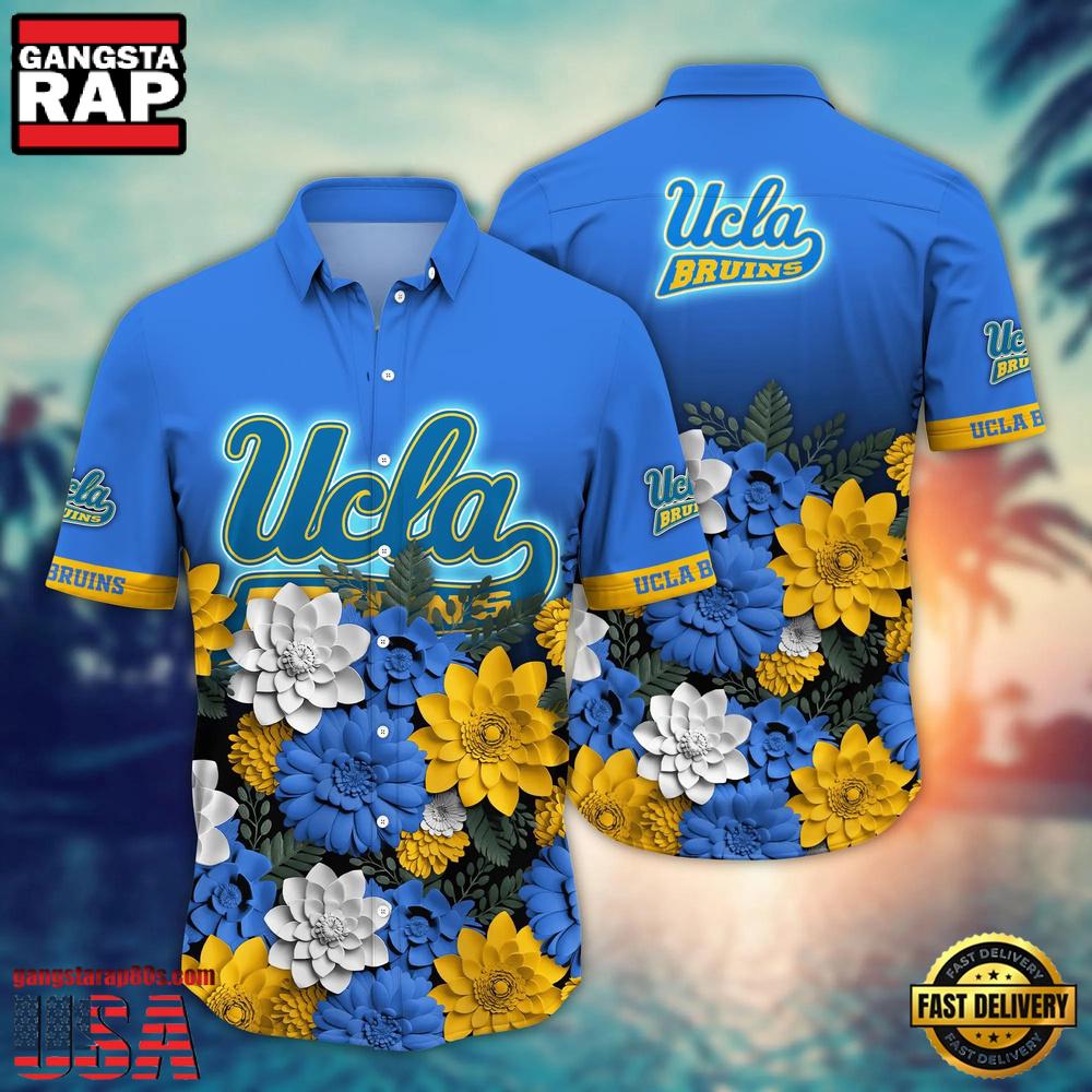 NCAA UCLA Bruins Flower Tropical Summer Beach Hawaiian Shirt