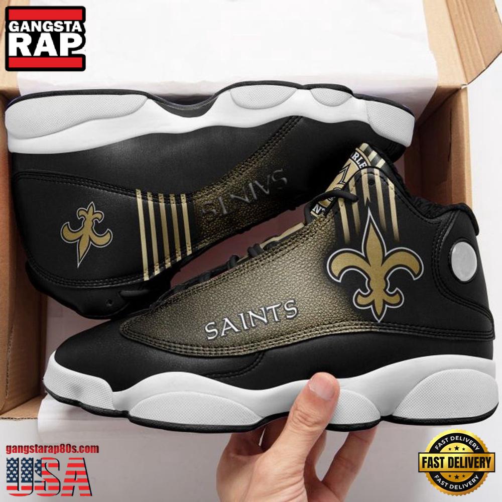 New Orleans Saints Team NFL Air Jordan 13 Shoes