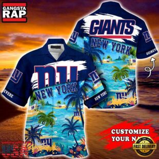 New York Giants NFL Personalized Hawaiian Shirt