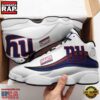 NFL New York Giants Team New Design Air Jordan 13 Running Sneakers Shoes 2 New York Giants Team NFL Air Jordan 13 Shoes