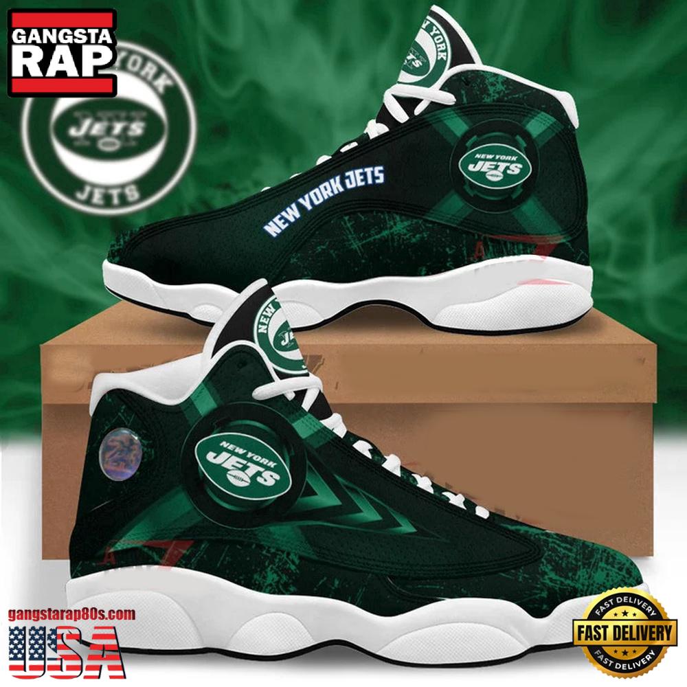 New York Jets NFL Air Jordan 13 Shoes For Fans