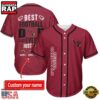 NFL Arizona Cardinals Best Dad Ever Baseball Jersey