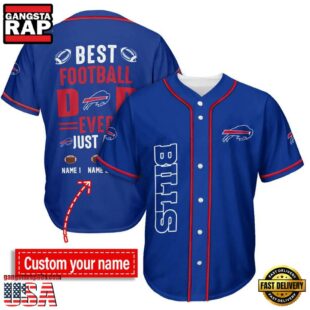 NFL Buffalo Bills Best Dad Ever Baseball Jersey