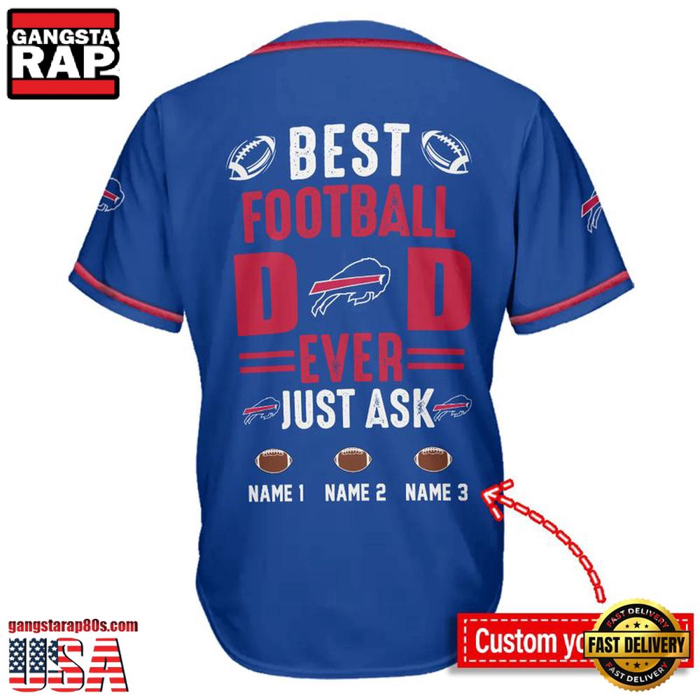 NFL Buffalo Bills Best Dad Ever Baseball Jersey