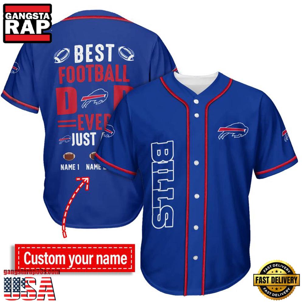 NFL Buffalo Bills Best Dad Ever Baseball Jersey