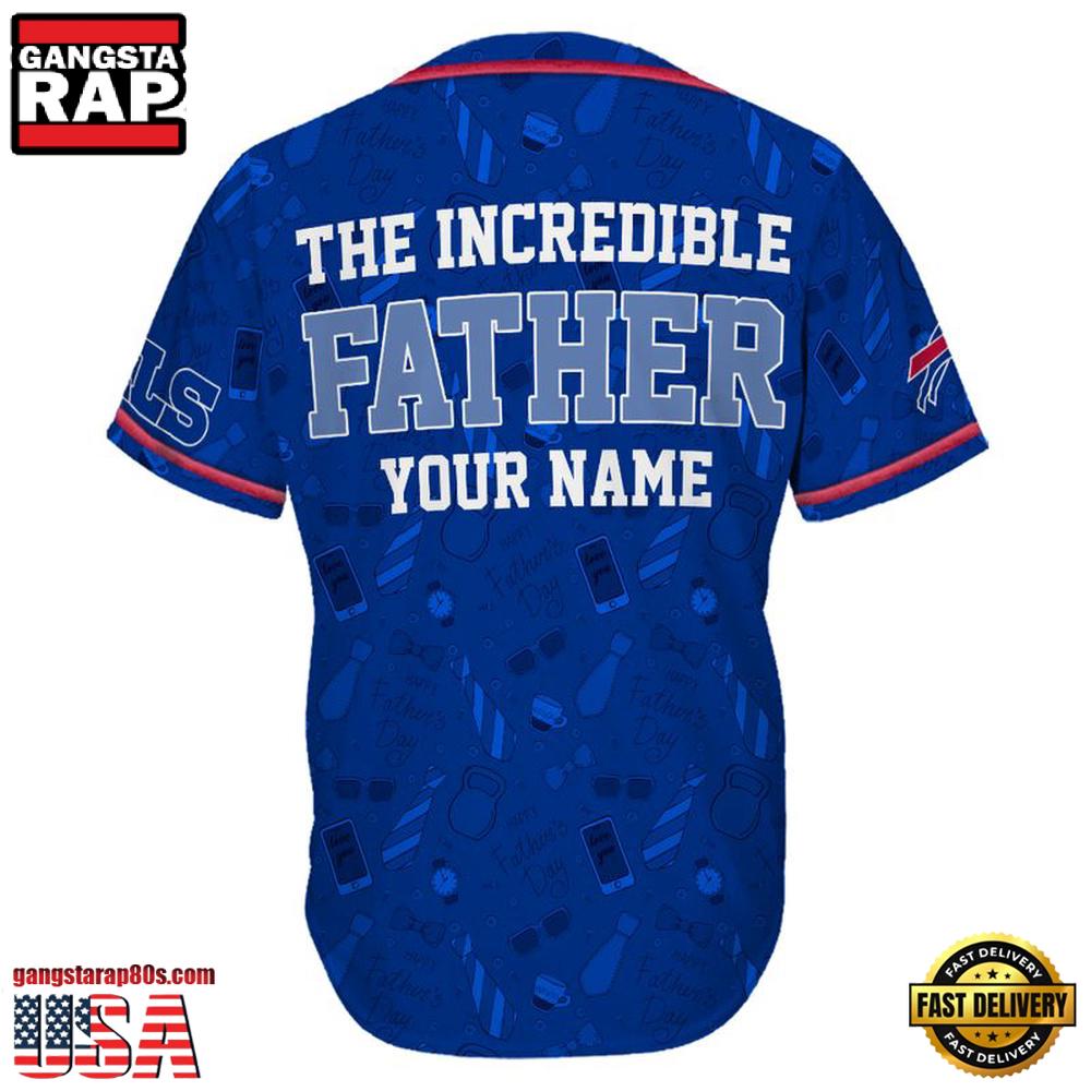 NFL Buffalo Bills The Increadible Father Baseball Jersey