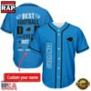 NFL Custom Name Carolina Panthers Best Dad Ever New Design Baseball Jersey Shirt 5 NFL Carolina Panthers Best Dad Ever Baseball Jersey