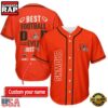 NFL Cleveland Browns Best Dad Ever Baseball Jersey