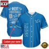NFL Detroit Lions Best Dad Ever Baseball Jersey