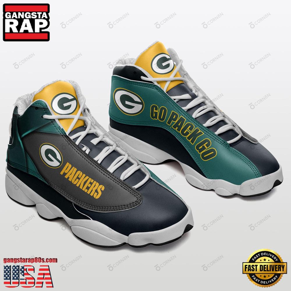NFL Green Bay Packers Football Team Air Jordan 13 Shoes