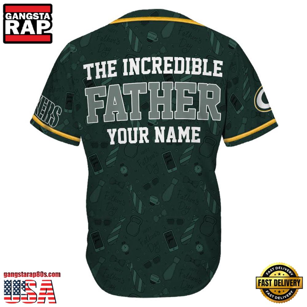 NFL Green Bay Packers The Increadible Father Baseball Jersey
