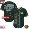 NFL Custom Name Green Bay Packers The Increadible Father New Design Baseball Jersey Shirt 4 NFL Green Bay Packers The Increadible Father Baseball Jersey