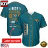 NFL Custom Name Jacksonville Jaguars Best Dad Ever New Design Baseball Jersey Shirt 5 NFL Jacksonville Jaguars Best Dad Ever Baseball Jersey