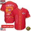 NFL Custom Name Kansas City Chiefs Best Dad Ever New Design Baseball Jersey Shirt 5 NFL Kansas City Chiefs Best Dad Ever Baseball Jersey