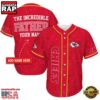 NFL Custom Name Kansas City Chiefs The Increadible Father New Design Baseball Jersey Shirt 4 NFL Kansas City Chiefs The Increadible Father Baseball Jersey