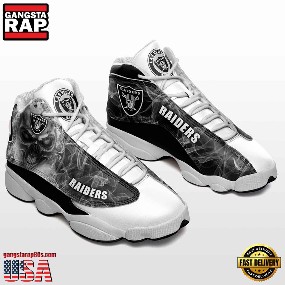 NFL Las Vegas Raiders Football Team Air Jordan 13 Shoes