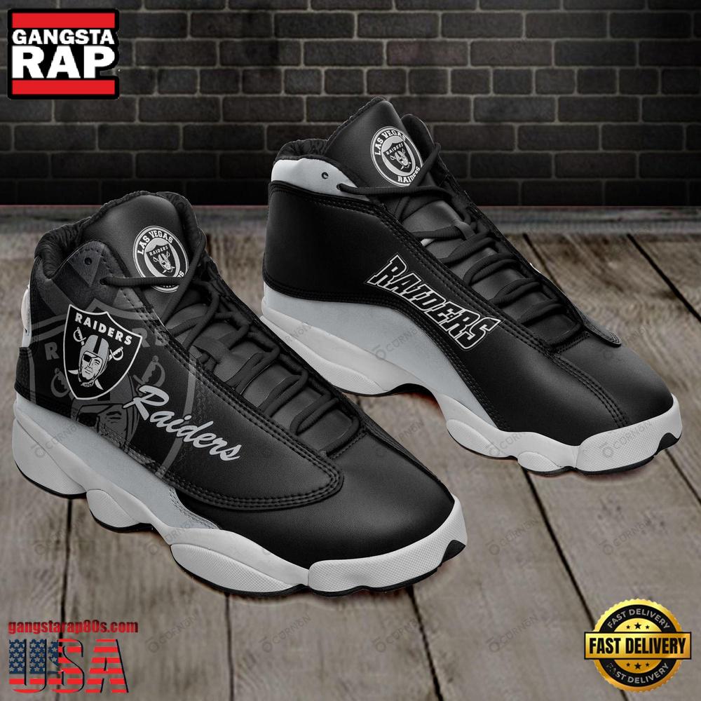 NFL Las Vegas Raiders Team Air Jordan 13 Shoes
