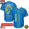 NFL Los Angeles Chargers Best Dad Ever Baseball Jersey