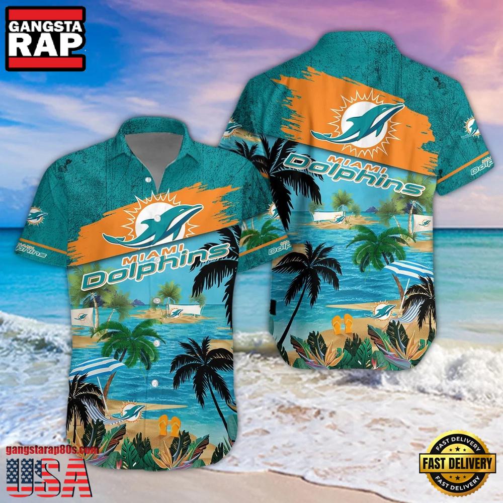 NFL Miami Dolphins Hot Summer Aloha Hawaiian Shirt NFL Miami Dolphins Hot Summer Aloha Hawaiian Shirt