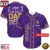 NFL Custom Name Minnesota Vikings I Have Two Titles Father's Day New Design Baseball Jersey Shirt 4 NFL Minnesota Vikings I Have Two Titles Father's Day Baseball Jersey