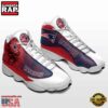 NFL New England Patriots New Design Air Jordan 13 Running Sneakers Shoes 2 NFL New England Patriots Air Jordan 13 Shoes