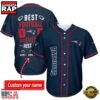 NFL New England Patriots Best Dad Ever Baseball Jersey