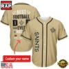 NFL Custom Name New Orleans Saints Best Dad Ever New Design Baseball Jersey Shirt 5 NFL New Orleans Saints Best Dad Ever Baseball Jersey