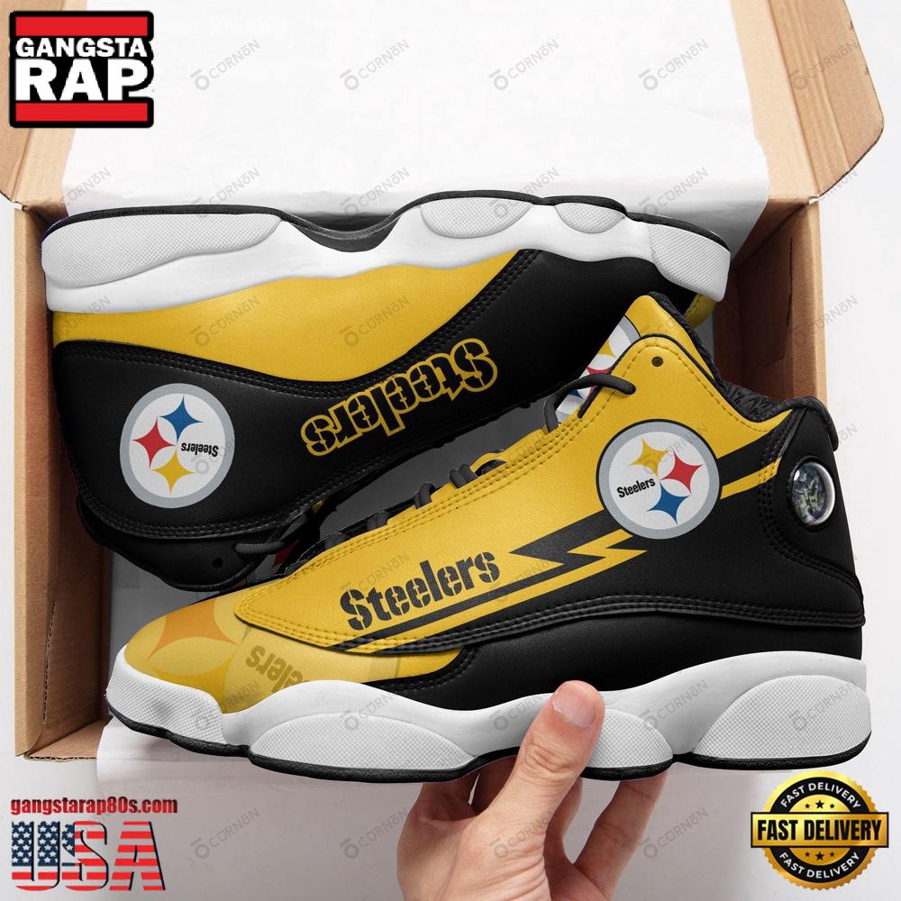 NFL Pittsburgh Steelers BLACK JD 13 Sneakers Shoes