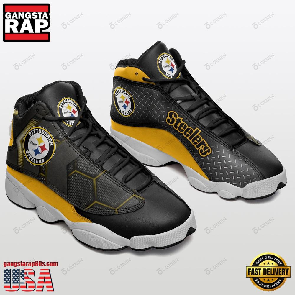 NFL Pittsburgh Steelers Football Team Air Jordan 13 Shoes