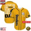 NFL Custom Name Pittsburgh Steelers I Love Being A Dad Father's Day New Design Baseball Jersey Shirt 4 NFL Pittsburgh Steelers I Love Being A Dad Father's Day Baseball Jersey
