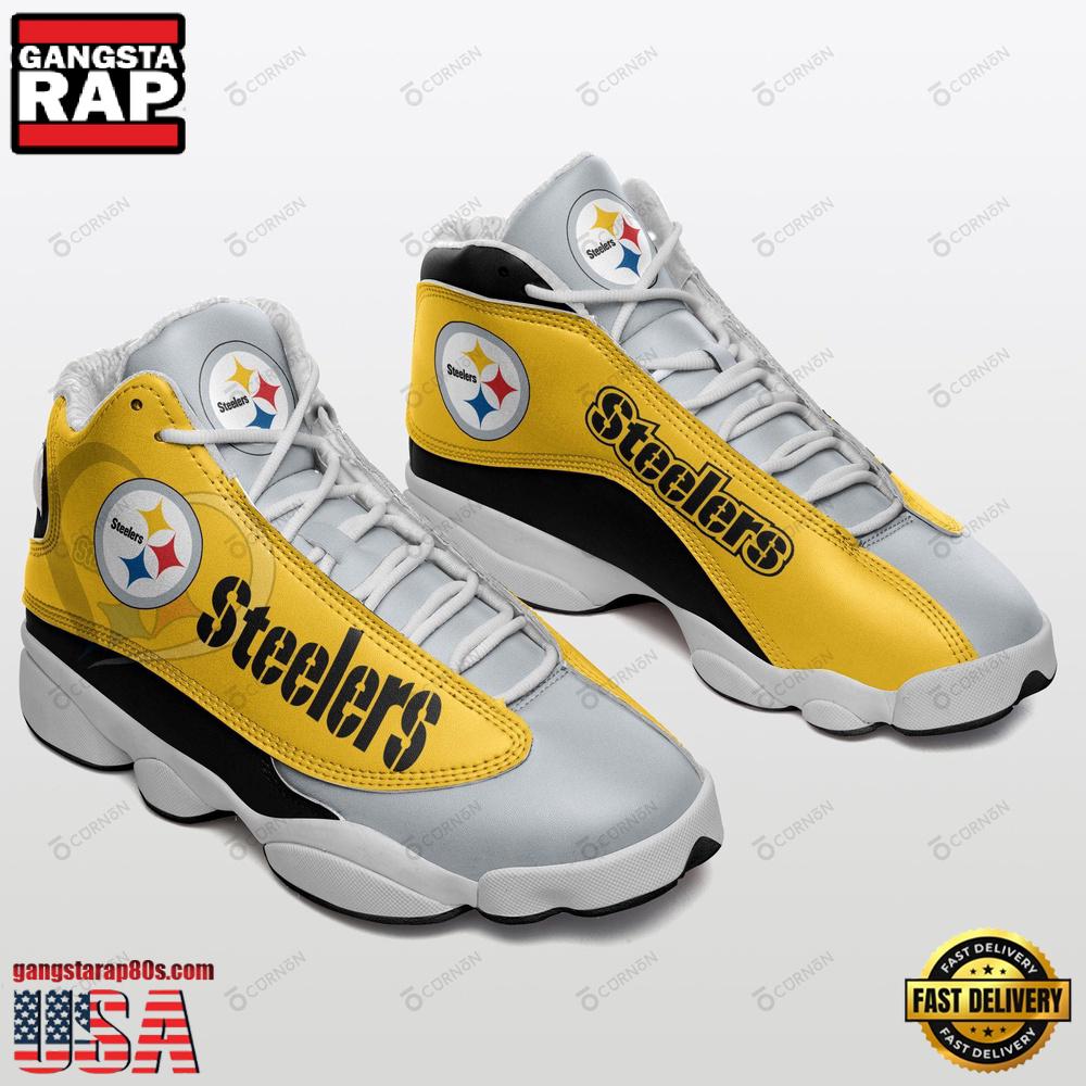 NFL Pittsburgh Steelers Sport Team Football Air Jordan 13 Shoes