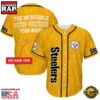 NFL Pittsburgh Steelers The Increadible Step Father's Day Baseball Jersey