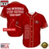 NFL Custom Name San Francisco 49ers The Increadible Step Father's Day New Design Baseball Jersey Shirt 4 NFL San Francisco 49ers The Increadible Step Father's Day Baseball Jersey