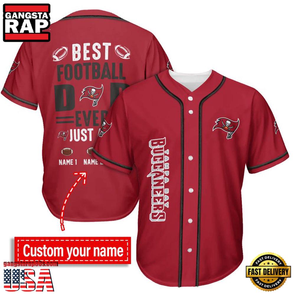 NFL Tampa Bay Buccaneers Best Dad Ever Baseball Jersey