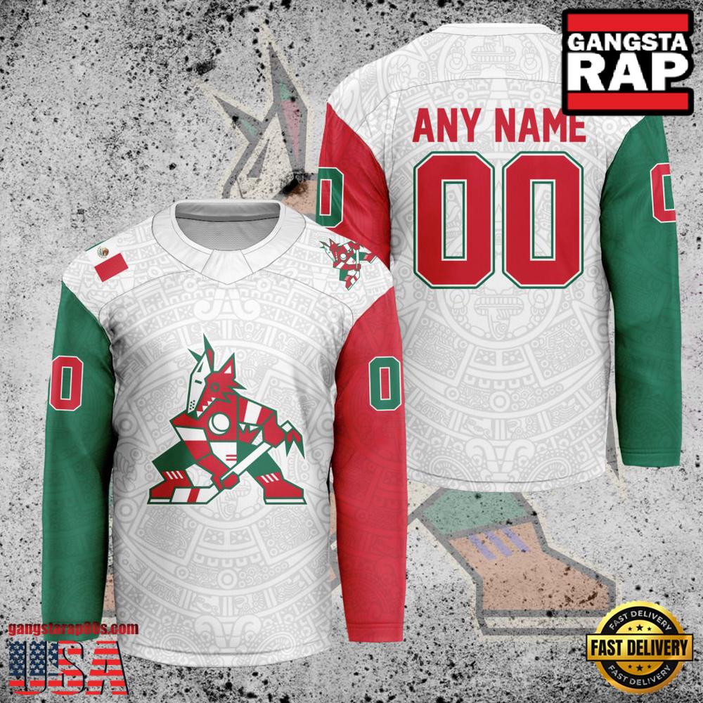 NHL Arizona Coyotes Mexican Heritage New Custom Hockey Jersey