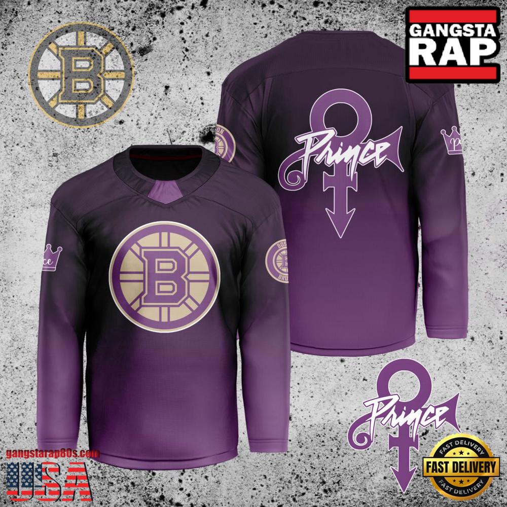 NHL Boston Bruins Prince New Custom Hockey Jersey