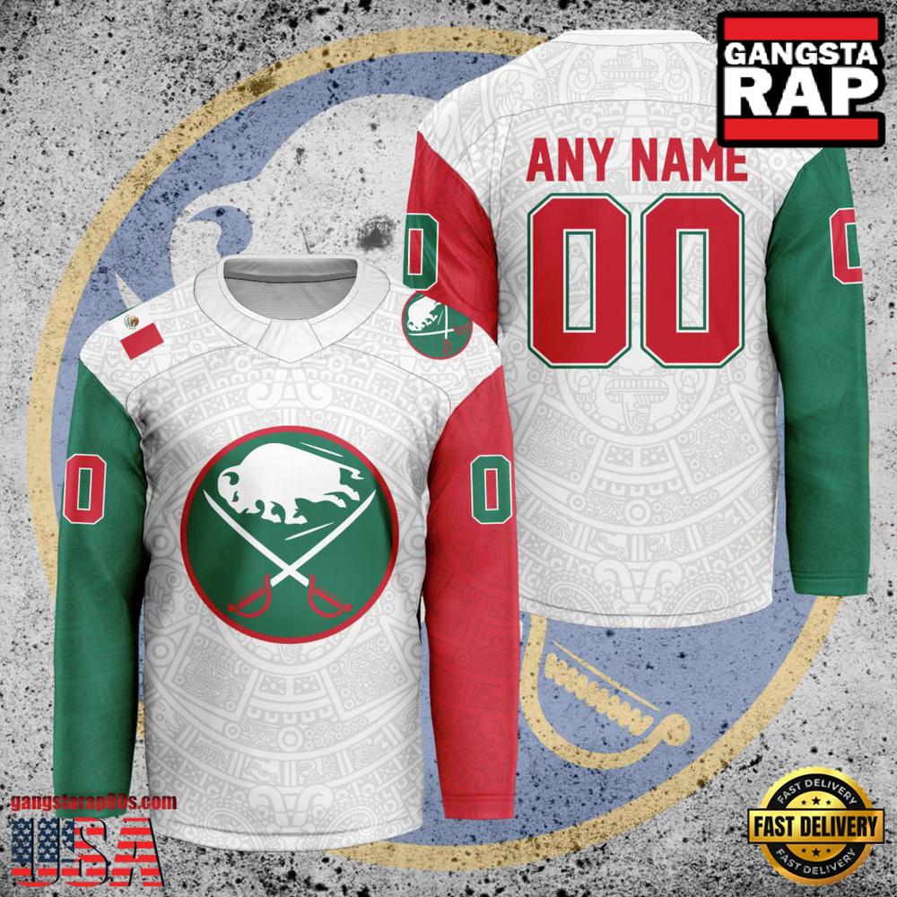 NHL Buffalo Sabres Mexican Heritage New Custom Hockey Jersey