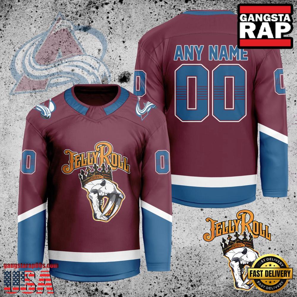NHL Colorado Avalanche Jelly Roll New Custom Hockey Jersey