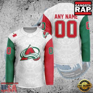 NHL Colorado Avalanche Mexican Heritage New Custom Hockey Jersey