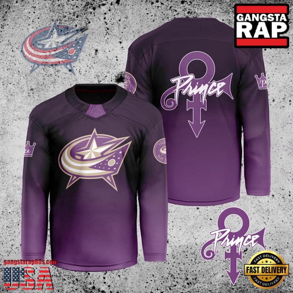 NHL Columbus Blue Jackets Prince New Custom Hockey Jersey