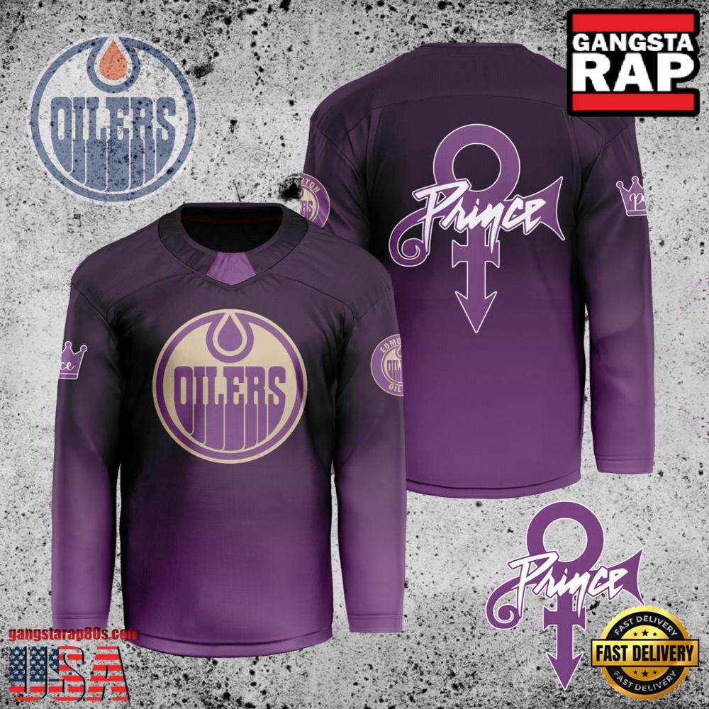 NHL Edmonton Oilers Prince New Custom Hockey Jersey
