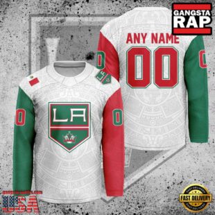 NHL Los Angeles Kings Mexican Heritage New Custom Hockey Jersey