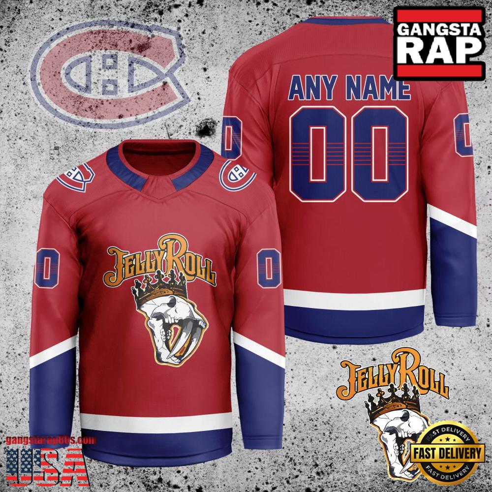 NHL Montreal Canadiens Jelly Roll New Custom Hockey Jersey