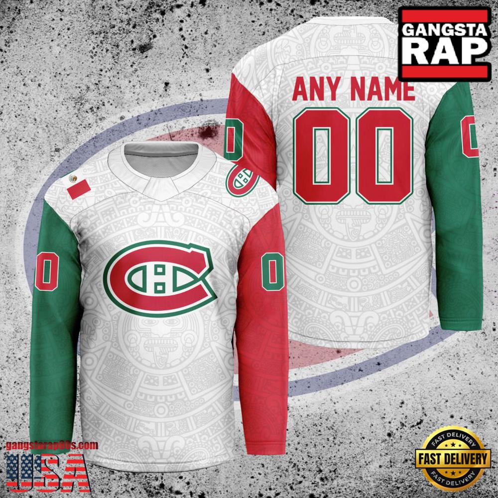 NHL Montreal Canadiens Mexican Heritage New Custom Hockey Jersey