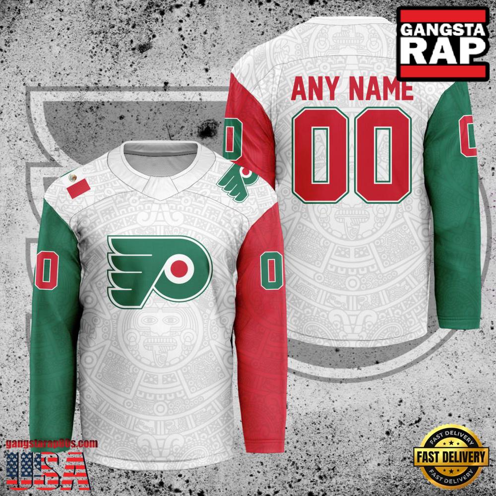 NHL Philadelphia Flyers Mexican Heritage New Custom Hockey Jersey