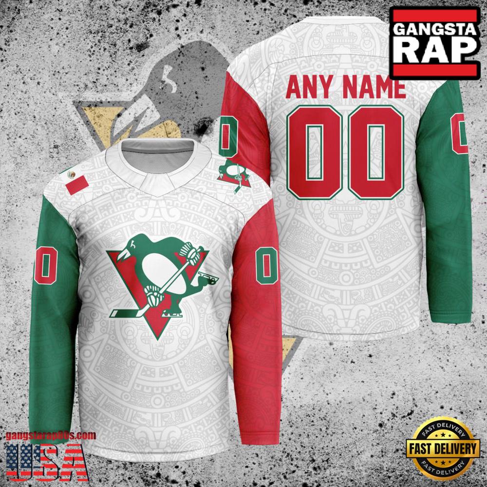 NHL Pittsburgh Penguins Mexican Heritage New Custom Hockey Jersey