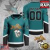 NHL San Jose Sharks Jelly Roll New Custom Hockey Jersey