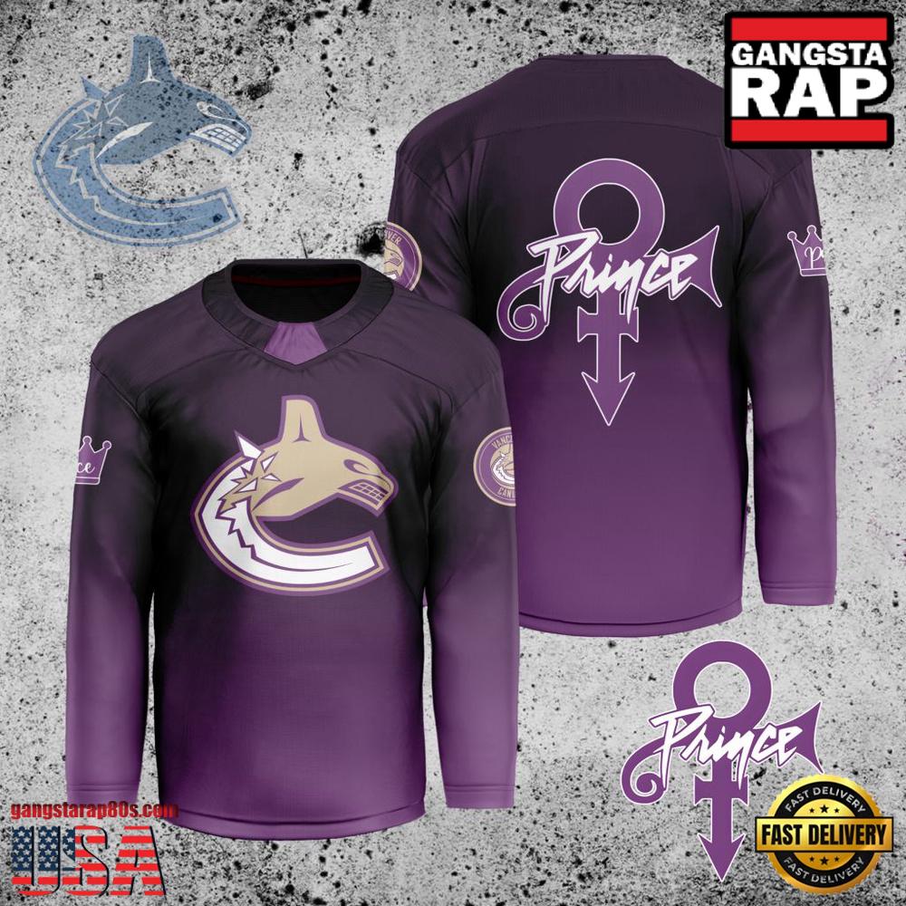 NHL Vancouver Canucks Prince New Custom Hockey Jersey